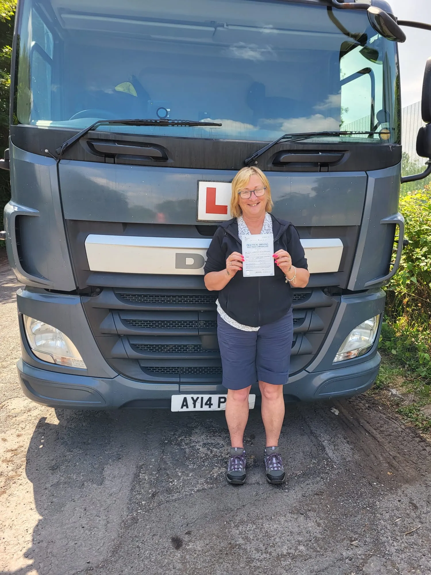 Passed Driver next to Lorry